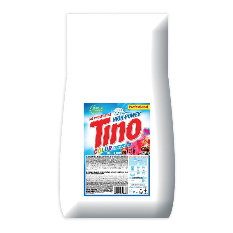 Порошок пральний TINO HIGH-POWER, для кольорової білизни, 10кг